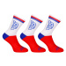 3PACK Styx high red tricolor socks