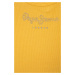 Detský bavlnený top Pepe Jeans žltá farba