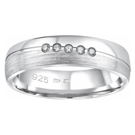 Silvego Snubný strieborný prsteň Presley pre ženy QRZLP012W 62 mm