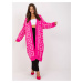 Fluo pink patterned cardigan without closure RUE PARIS