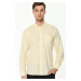 G625 DEWBERRY LINEN SHIRT-YELLOW