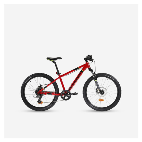 Detský horský bicykel ST 900 24" 9 – 12 rokov červený ROCKRIDER