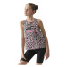 Dievčenské tielko 4F JUNIOR TSHIRT-4FJWSS24TTSHF1141-56A-LIGHT PINK ALLOVER