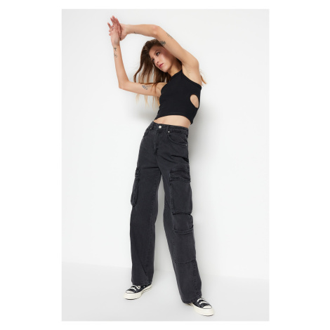 Dámske džínsy wide leg Trendyol