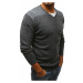 Moderný pánsky sveter antracitový wx1130