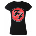 Tričko metal ROCK OFF Foo Fighters Logo Čierna