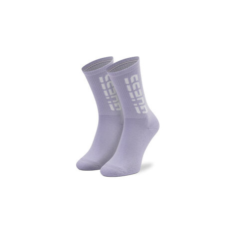 Guess Vysoké dámske ponožky Erin Sport Socks V2GZ01 ZZ00I r.OS Fialová