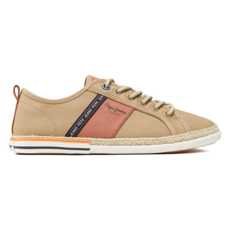 Pepe Jeans Espadrilky Maoui Tape Sunset PMS30916 Hnedá