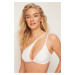 Trendyol Bridal Ecru One-Shoulder Cut Out/Windowed Bikini Top