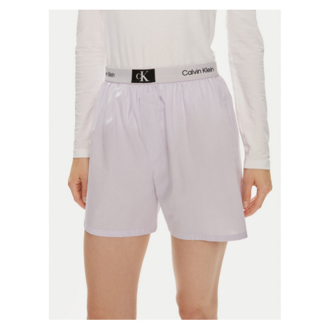 Calvin Klein Underwear Bavlnené šortky 000QS6972E Fialová Relaxed Fit