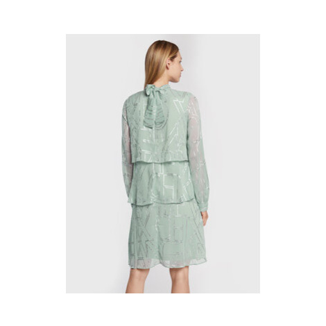 Armani Exchange Každodenné šaty 6LYA33 YN3FZ 5990 Zelená Regular Fit