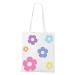Plátená taška s kvetinami - originálna a praktická plátená taška