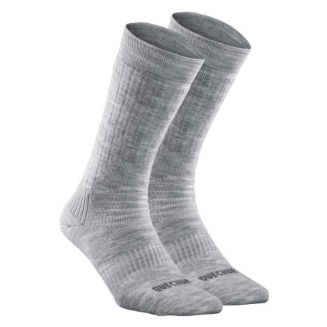Vysoké turistické ponožky SH100 hrejivé 2 páry QUECHUA