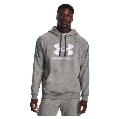 Mikina Under Armour Rival Fleece Logo Hd Castlerock Light Heather