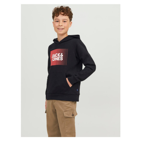 Jack&Jones Junior Mikina 12237459 Čierna Regular Fit