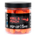 Shimano plávajúce boilie isolate pop-up krill peach 80 g 15 mm fluoro orange