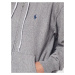 Polo Ralph Lauren Tepláková bunda 'LS ZIP HD-LONG SLEEVE-KNIT'  sivá