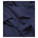 Tmavomodrý dámsky minimalistický kabát (747ART)