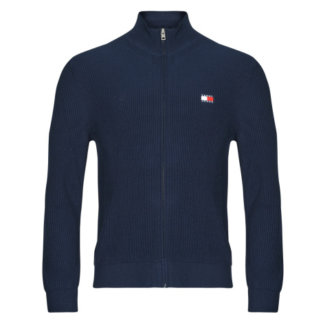 Tommy Jeans  TJM SLIM XS BADGE ZIP THRU  Vesty bez rukávov/Cardigany Námornícka modrá Tommy Hilfiger