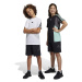 Detské krátke nohavice adidas U FI LOGO čierna farba, nastaviteľný pás