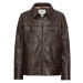 Bunda Camel Active Leather Blouson Dark Brown