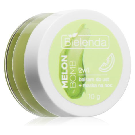 Bielenda Lip Care Lip Balm + Night Mask balzam na pery s vôňou Melon Bomb