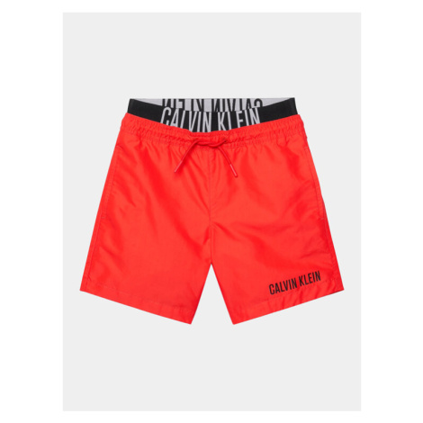 Calvin Klein Swimwear Plavecké šortky KV0KV00037 Červená Regular Fit