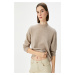 Koton Women's Brown Sweater