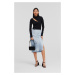 Sukňa Karl Lagerfeld Karl Charm Soft Skirt Cashmere Blue