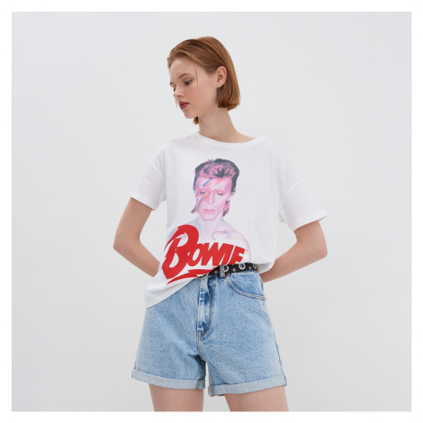 House - Tričko s potlačou David Bowie - Biela