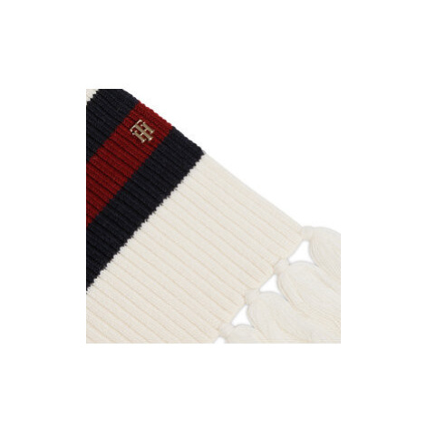 Tommy Hilfiger Šál Luxe Cable Scarf AW0AW13840 Biela