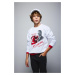 DEFACTO Boys' Atatürk Printed Crew Neck Sweatshirt