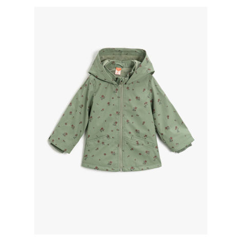 Koton Waterproof Hooded Softshell Coat