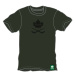 Men's T-shirt CCM NOSTALGIA LEAF S/S TEE SR DARK GREEN