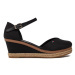 Tommy Hilfiger Espadrilky Basic Close Toe Mid Wedge FW0FW04787 Čierna