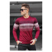 Madmext Claret Red Crew Neck Sweater 5608