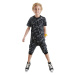 Denokids Car Boy Black Summer T-shirt Capri Shorts Set