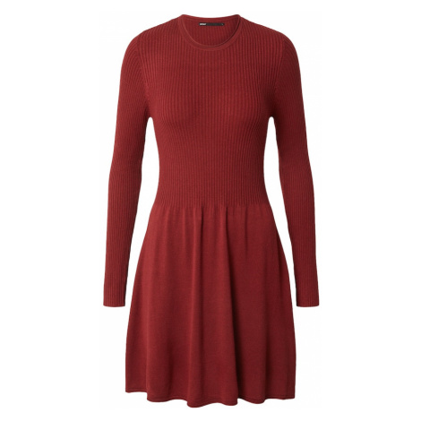 ONLY Pletené šaty 'Alma'  vínovo červená