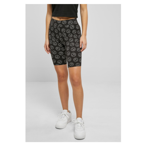 Women's Soft Shorts AOP Cycle Blackpeace Urban Classics