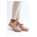 Sergio Leone Beige Women's Suede Shoes