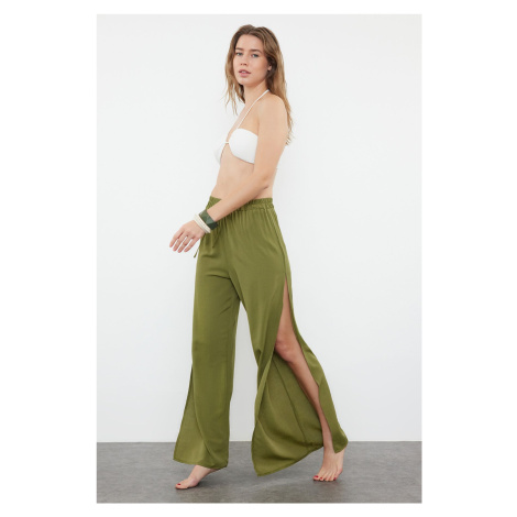 Trendyol Khaki Woven Slit Trousers