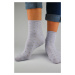 Dámske ponožky bez lemu, bodkované, s lurexom SB024