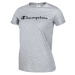 Champion CREWNECK T-SHIRT Dámske tričko, sivá, veľkosť
