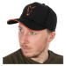 Fox šiltovka collection baseball cap black orange