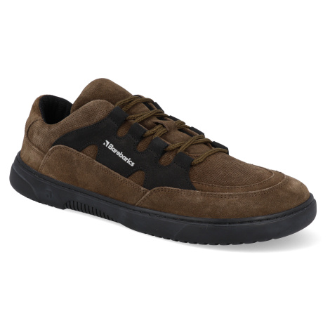 Barefoot tenisky Barebarics - Evo Dark Brown & Black tmavo hnedé