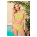 Trendyol Green Textured Regular Bikini Bottom