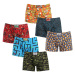 6PACK Men's Styx Long Art Classic Boxer Shorts Multicolored