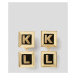 Náušnice Karl Lagerfeld K/Kube Enamel Earring Žltá