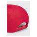 Detská čiapka Mayoral červená farba biela, z tenkej pleteniny