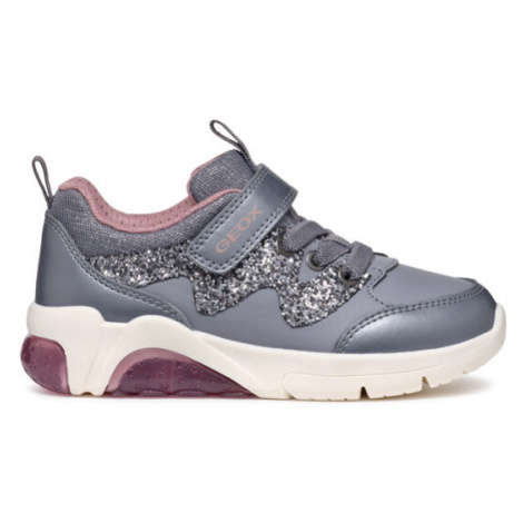 Geox Sneakersy J Fadinlight Girl J46M4D 054AJ C1FK8 M Sivá